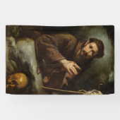 Saint Francis in Prayer (Christelijk geloof) Spandoek (Horizontaal)