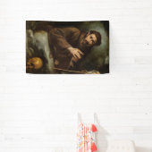 Saint Francis in Prayer (Christelijk geloof) Spandoek (Insitu)