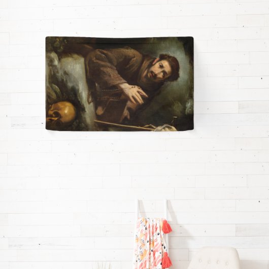 Saint Francis in Prayer (Christelijk geloof) Spandoek (Insitu)