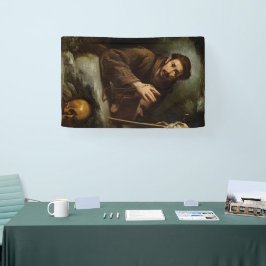 Saint Francis in Prayer (Christelijk geloof) Spandoek (Beurs)