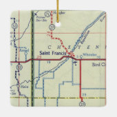 Saint Francis Kansas Keramisch Ornament (Achterkant)