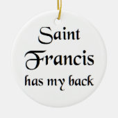 saint francis keramisch ornament (Voorkant)