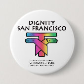 Saint Francis LGBTQ Ronde Button 7,6 Cm (Voorkant)