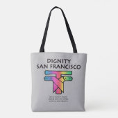 Saint Francis LGBTQ Tote Bag (Achterkant)