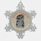 Saint Francis Logo Metal Ornament (Voorkant)