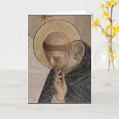 Saint Francis met Head Bowed Kaart (Gele Bloem)