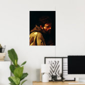 Saint Francis of Assisi by Caravaggio Poster (Thuiskantoor)