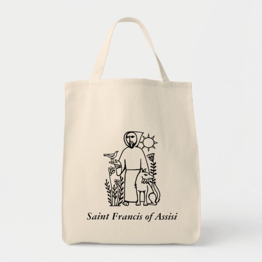 Saint Francis of Assisi-canvas tas (Voorkant)