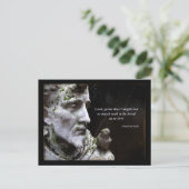 Saint Francis of Assisi en Bird Quote Briefkaart (Staand voorkant)