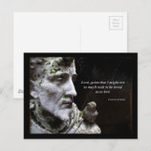 Saint Francis of Assisi en Bird Quote Briefkaart (Voorkant / Achterkant)