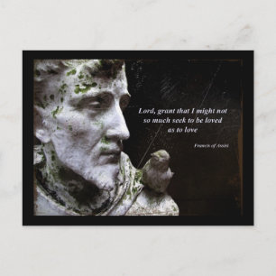Saint Francis of Assisi en Bird Quote Briefkaart