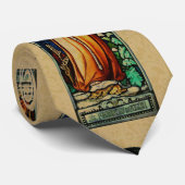 Saint Francis of Assisi Glas in lood Gold Stropdas (Opgerold)