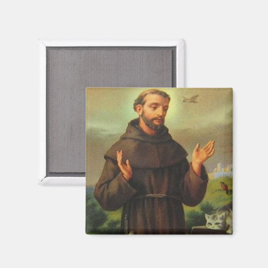 Saint Francis of Assisi Magnet  (Voorkant / Achterkant)