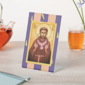 Saint Francis of Assisi Reclamebord Met Voetstuk (Insitu)