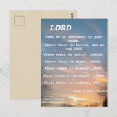 SAINT FRANCIS PRAYER BRIEFKAART (Voorkant / Achterkant)