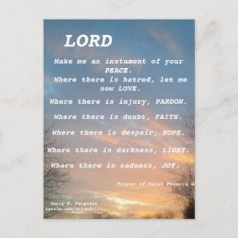 SAINT FRANCIS PRAYER BRIEFKAART