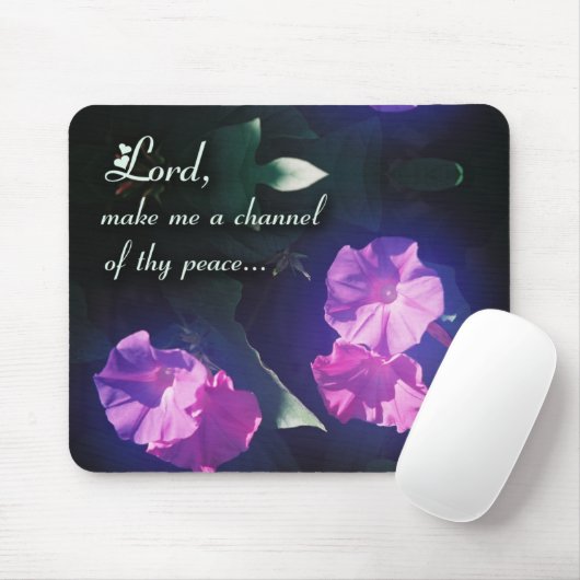 Saint Francis Prayer mousepad Muismat (Met muis)