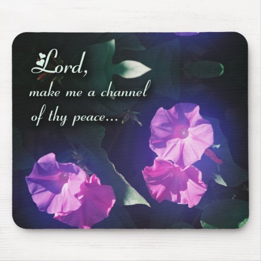 Saint Francis Prayer mousepad Muismat (Voorkant)