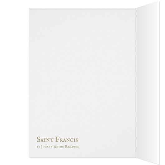 Saint Francis predikt de vogelkaart CC1166 (Binnen (Links))