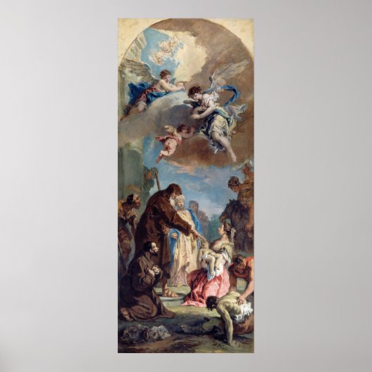 Saint Francis - Sebastiano Ricci Fine Art Poster (Voorkant)