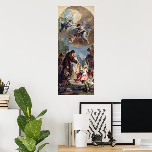 Saint Francis - Sebastiano Ricci Fine Art Poster (Thuiskantoor)