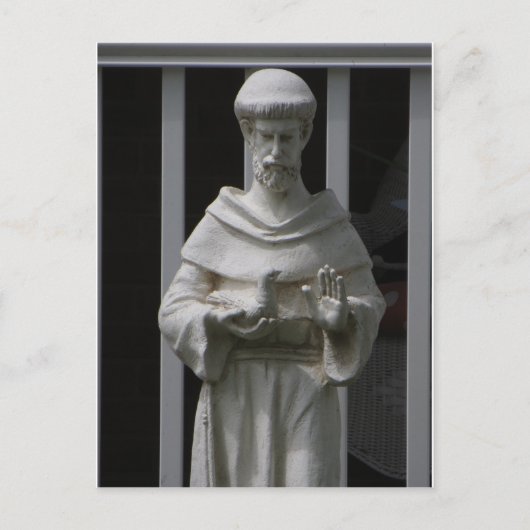 Saint Francis Statue Briefkaart (Voorkant)