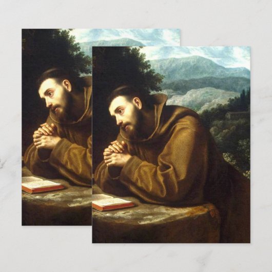 Saint Francis van Assisi (Voorkant / Achterkant)