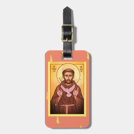 Saint Francis van Assisi Bagagelabel (Voorkant verticaal)