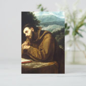 Saint Francis van Assisi Bedankkaart (Staand voorkant)