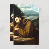 Saint Francis van Assisi Bedankkaart (Voorkant / Achterkant)