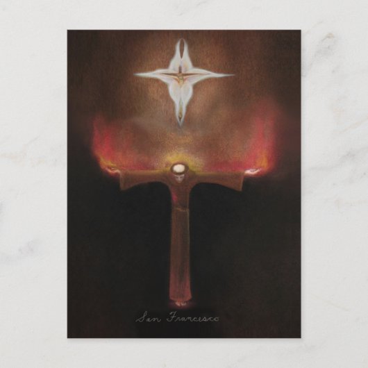 Saint Francis van Assisi Briefkaart (Voorkant)