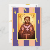 Saint Francis van Assisi Briefkaart (Voorkant / Achterkant)