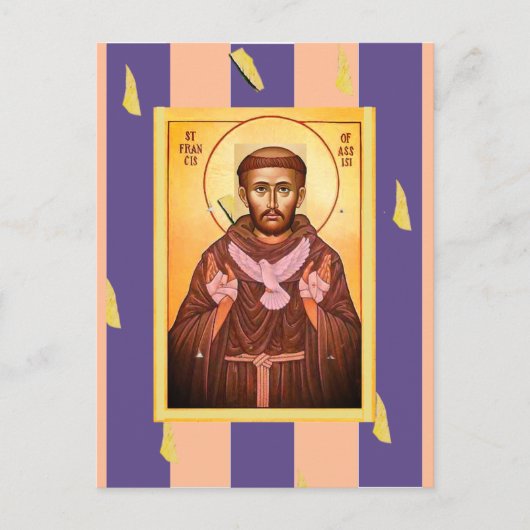 Saint Francis van Assisi Briefkaart (Voorkant)