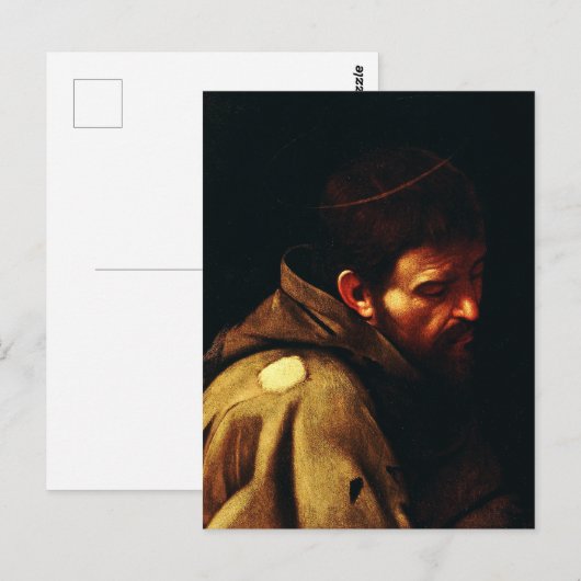 Saint Francis van Assisi door Caravaggio Briefkaart (Voorkant / Achterkant)