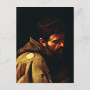 Saint Francis van Assisi door Caravaggio Briefkaart