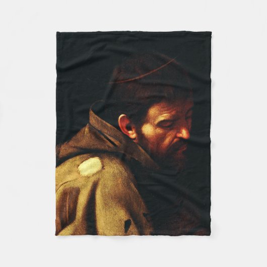 Saint Francis van Assisi door Caravaggio Fleece Deken (Voorkant)