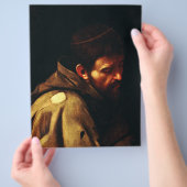 Saint Francis van Assisi door Caravaggio Flyer (Hand)