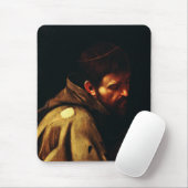 Saint Francis van Assisi door Caravaggio Muismat (Met muis)