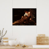 Saint Francis van Assisi door Caravaggio Poster (Keuken)