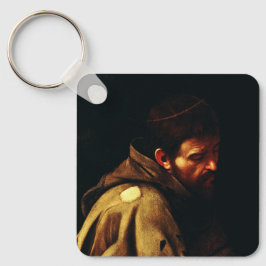 Saint Francis van Assisi door Caravaggio Sleutelhanger