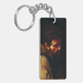 Saint Francis van Assisi door Caravaggio Sleutelhanger (Voorkant Links)