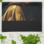 Saint Francis van Assisi door Caravaggio Theedoek (Gevouwen)