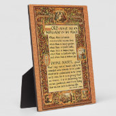 Saint-Francis van Assisi Eenvoudig gebed voor vred Fotoplaat (Zijkant)