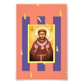 Saint Francis van Assisi Foto Afdruk