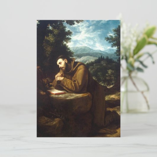 Saint Francis van Assisi Kaart (Staand voorkant)
