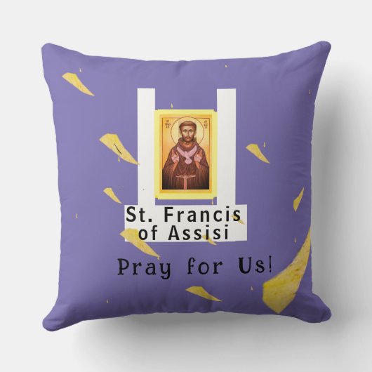 Saint Francis van Assisi Kussen (Achterkant)