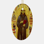 Saint Francis van Assisi Medieval Iconography Keramisch Ornament (Rechts)