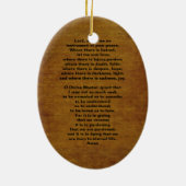 Saint Francis van Assisi Medieval Iconography Keramisch Ornament (Achterkant)