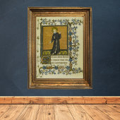 Saint Francis van Assisi Medieval Manuscript Poster