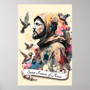 Saint Francis van Assisi Poster